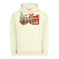Pigment Pistachio strawberry farm fresh coffee cups Urban Hoodie - Zillion Design Studio