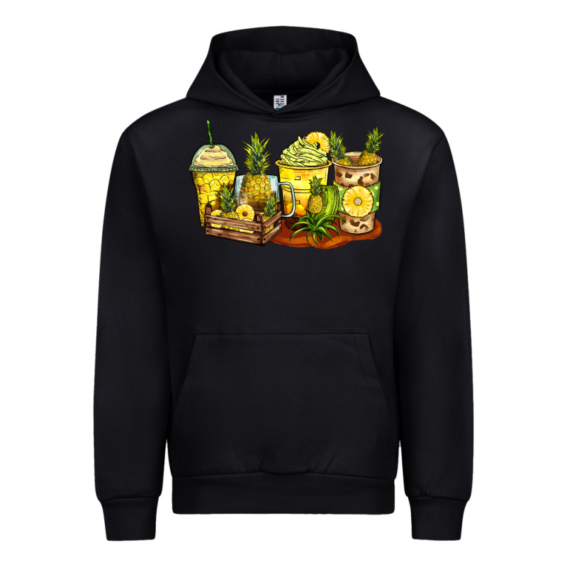 Pineapple Farm Fresh Coffee Cups Urban Hoodie by Zillion Design Studio | Teevron