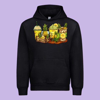 Urban Hoodie pineapple farm fresh coffee cups
