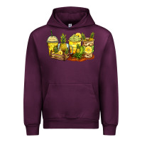 Mauve Wine pineapple farm fresh coffee cups Urban Hoodie - Zillion Design Studio