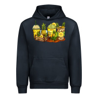 Navy pineapple farm fresh coffee cups Urban Hoodie - Zillion Design Studio
