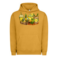 Pigment Peanut Butter pineapple farm fresh coffee cups Urban Hoodie - Zillion Design Studio