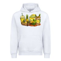 White pineapple farm fresh coffee cups Urban Hoodie - Zillion Design Studio