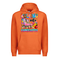 Carrot rolling into kindergarten grade Premium Hoodie - texasbilliewilder