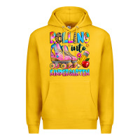 Lemon rolling into kindergarten grade Premium Hoodie - texasbilliewilder