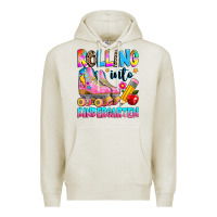 Oatmeal Heather rolling into kindergarten grade Premium Hoodie - texasbilliewilder