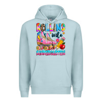 Blue Mist rolling into kindergarten grade Premium Hoodie - texasbilliewilder