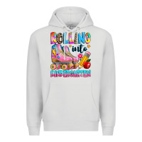 Dove Grey rolling into kindergarten grade Premium Hoodie - texasbilliewilder