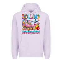 Lilac rolling into kindergarten grade Premium Hoodie - texasbilliewilder