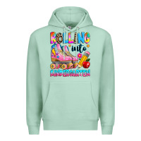 Seafoam rolling into kindergarten grade Premium Hoodie - texasbilliewilder