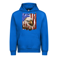Cobalt usa flag with eagle head Urban Hoodie - texasbilliewilder