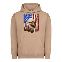 Pigment Burro usa flag with eagle head Urban Hoodie - texasbilliewilder