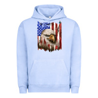 Pigment Grape Ice usa flag with eagle head Urban Hoodie - texasbilliewilder
