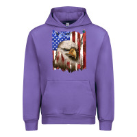 Tulip usa flag with eagle head Urban Hoodie - texasbilliewilder