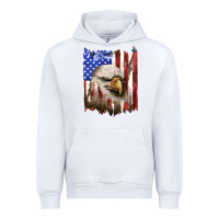 White usa flag with eagle head Urban Hoodie - texasbilliewilder