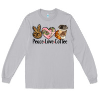 Moon Dust peace love coffee Long Sleeve Tee - BarkalooDesign
