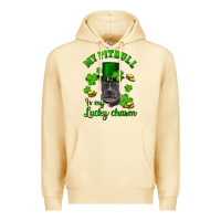Pina Colada st patricks day my pitbuli my lucky charm with hat Premium Hoodie - RanaPortraitStore