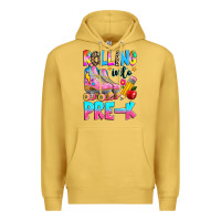 Antique Gold rolling into pre k grade Premium Hoodie - texasbilliewilder