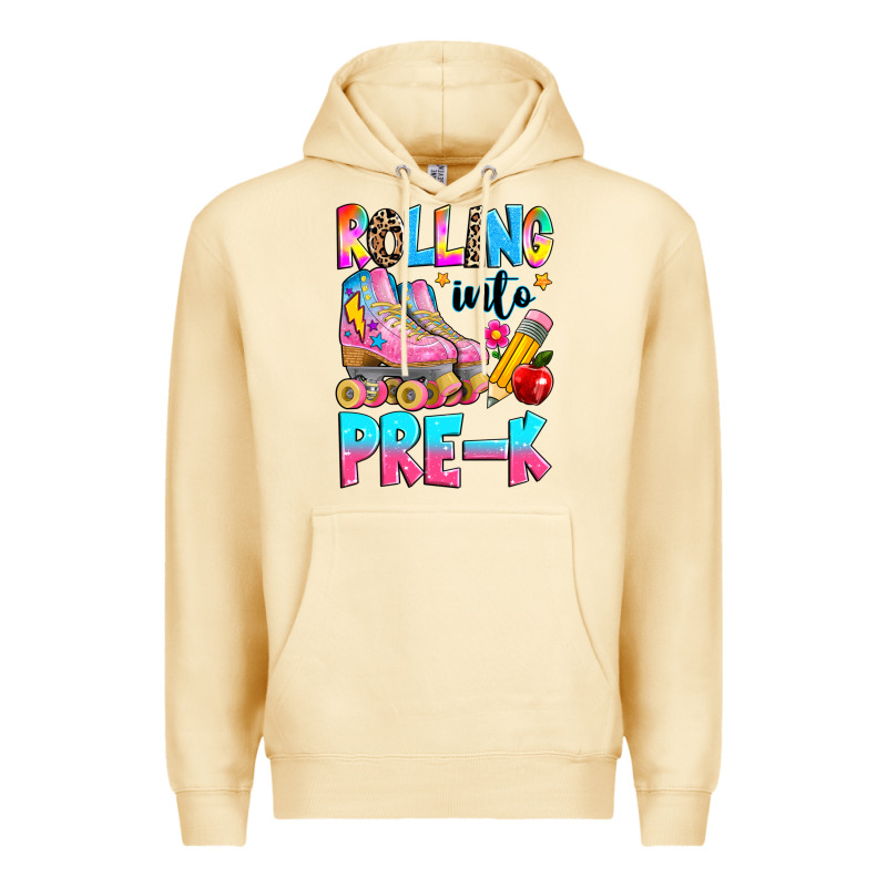 Rolling Into Pre K Grade Premium Hoodie by texasbilliewilder | Teevron