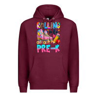 Burgundy rolling into pre k grade Premium Hoodie - texasbilliewilder