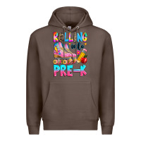 Coffee rolling into pre k grade Premium Hoodie - texasbilliewilder