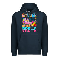 Navy rolling into pre k grade Premium Hoodie - texasbilliewilder