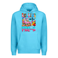 Ocean Blue rolling into pre k grade Premium Hoodie - texasbilliewilder