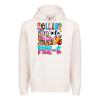 Pale Pink rolling into pre k grade Premium Hoodie - texasbilliewilder
