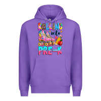 Purple rolling into pre k grade Premium Hoodie - texasbilliewilder