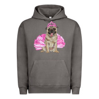 Pigment Tornado balerina pug with tutu Urban Hoodie - RanaPortraitStore