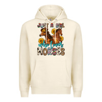 Tofu just a girl who loves horses Premium Hoodie - Zillion Design Studio