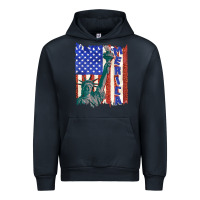 Navy usa flag with statue of liberty Urban Hoodie - texasbilliewilder