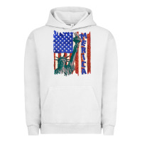 Pigment Lunar Rock usa flag with statue of liberty Urban Hoodie - texasbilliewilder