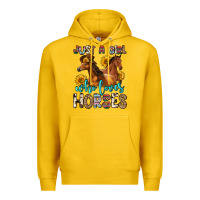 Lemon just a girl who loves horses Premium Hoodie - Zillion Design Studio