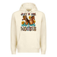 Sandshell just a girl who loves horses Premium Hoodie - Zillion Design Studio