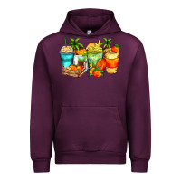 Mauve Wine mango farm fresh coffee cups Urban Hoodie - Zillion Design Studio