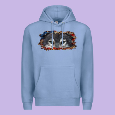 Wolf Eyes American Flag Premium Hoodie Designed By Ranaportraitstore