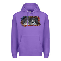 Purple wolf eyes american flag Premium Hoodie - RanaPortraitStore