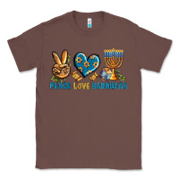 Chestnut Peace Love Hannukah Classic Tee - BundleAndBundleShop