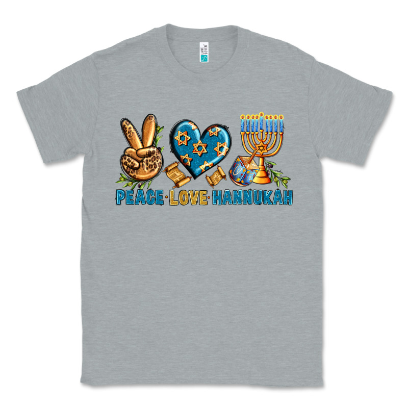 Peace Love Hannukah Classic Tee by BundleAndBundleShop | Teevron