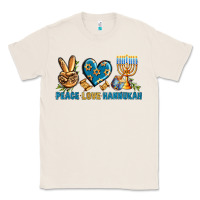 Natural Peace Love Hannukah Classic Tee - BundleAndBundleShop