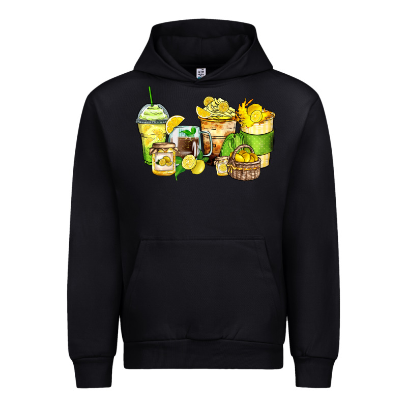 Lemon Farm Fresh Coffee Cups Urban Hoodie by Zillion Design Studio | Teevron