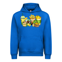 Cobalt lemon farm fresh coffee cups Urban Hoodie - Zillion Design Studio