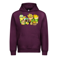 Mauve Wine lemon farm fresh coffee cups Urban Hoodie - Zillion Design Studio