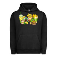 Pigment Black lemon farm fresh coffee cups Urban Hoodie - Zillion Design Studio