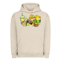 Pigment French Oak lemon farm fresh coffee cups Urban Hoodie - Zillion Design Studio