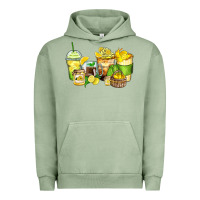 Pigment Oil Green lemon farm fresh coffee cups Urban Hoodie - Zillion Design Studio