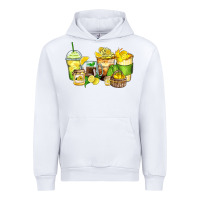 White lemon farm fresh coffee cups Urban Hoodie - Zillion Design Studio