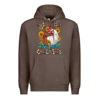 Coffee just a girl who loves chickens Premium Hoodie - Zillion Design Studio