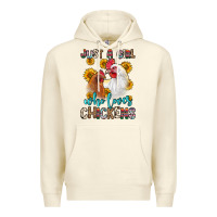 Sandshell just a girl who loves chickens Premium Hoodie - Zillion Design Studio
